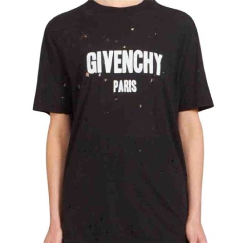 givenchy long sleeve shirt free shipping|givenchy t shirt with holes.